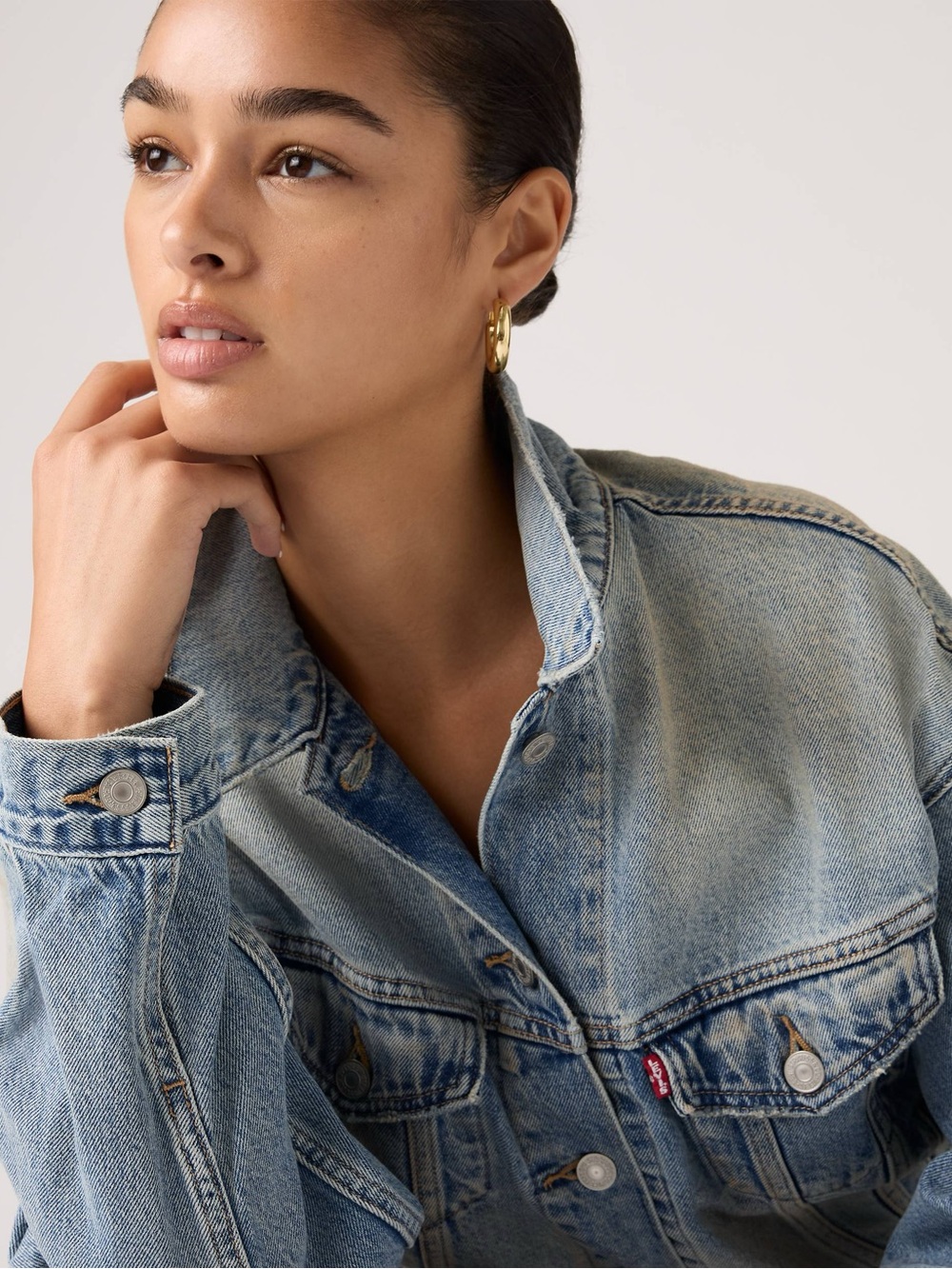 Levi’s Original Trucker Light Wash Denim Jacket Size Small